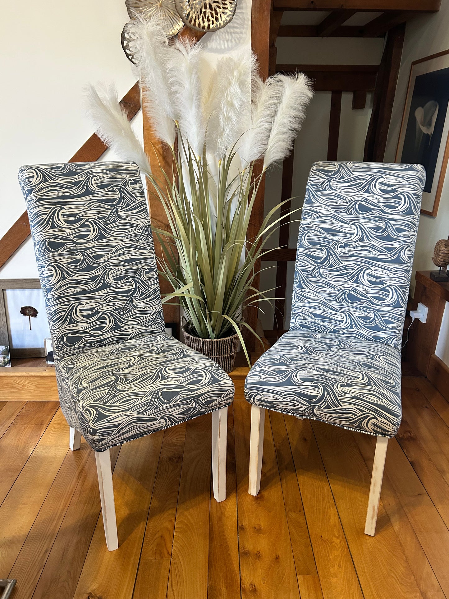 Lime Washed Oak Ladder Chair