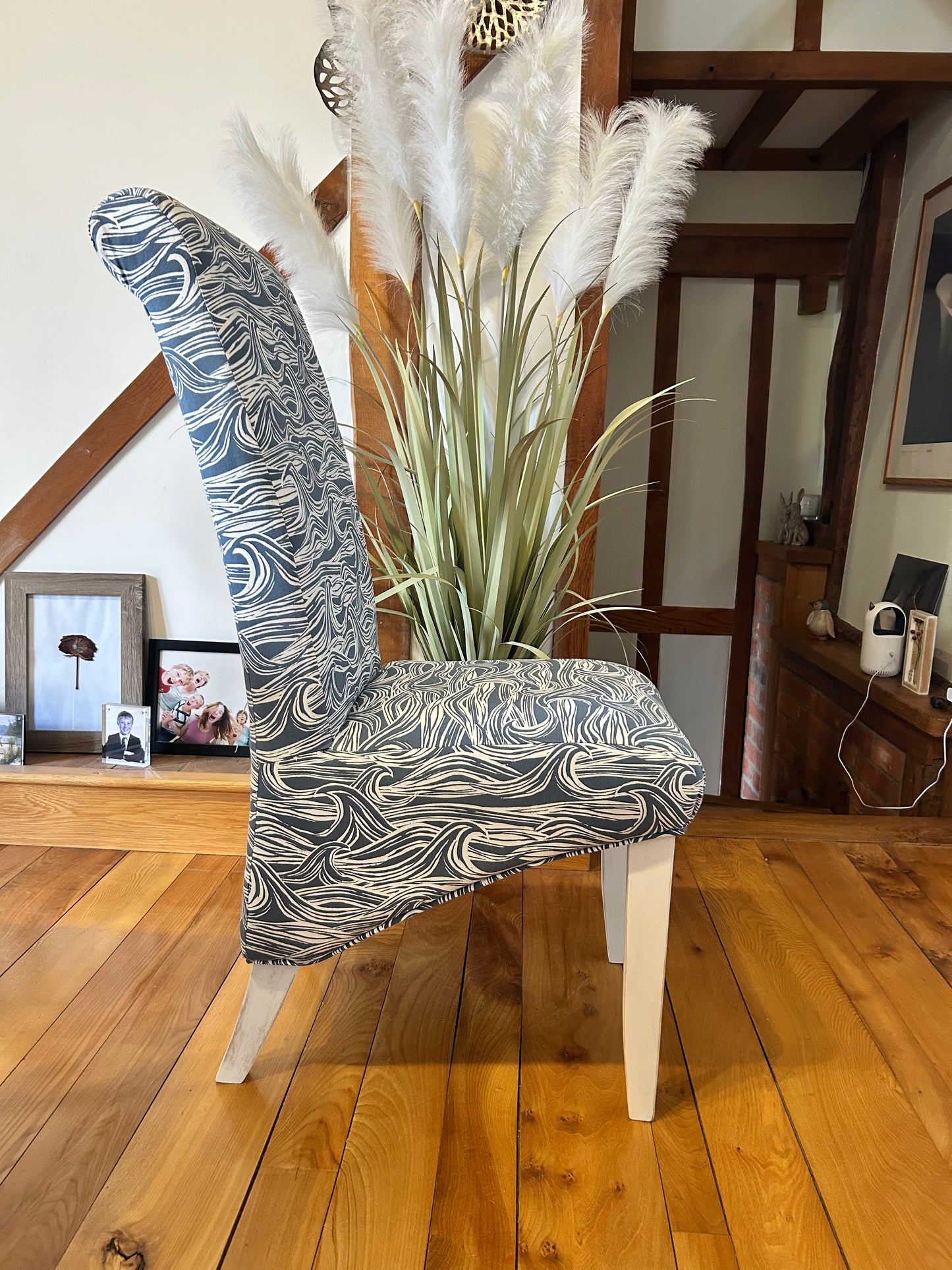 Lime Washed Oak Ladder Chair